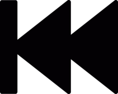 Rewind Sign Tracing Svg Vector, Free Vectors File